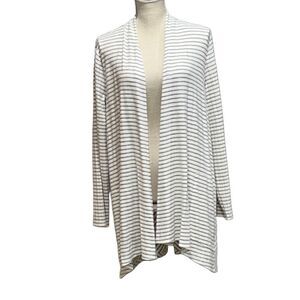 Chico’s Zenergy Plush Chevron Stripe Cardigan Sweater